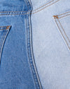 Denim délavé et blanchi