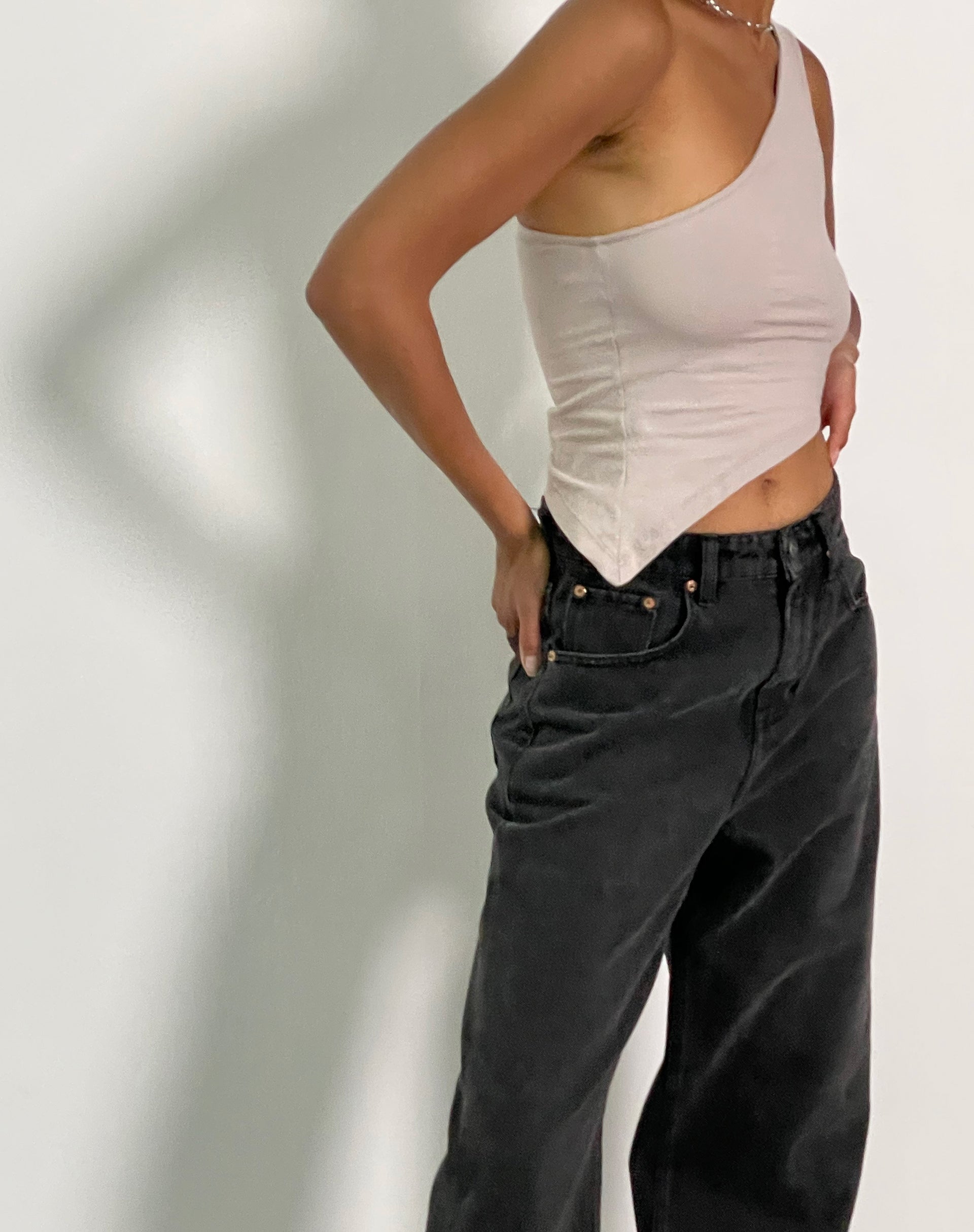 Image de Bayva Crop Top en Lycra Oat Milk