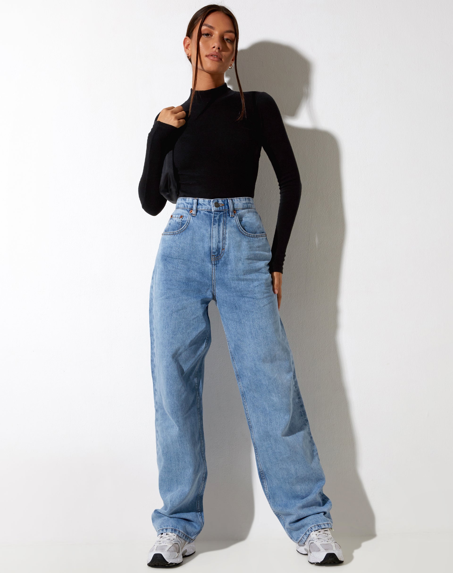 Image of Parallel Jeans in Tonal Light Wash Blue