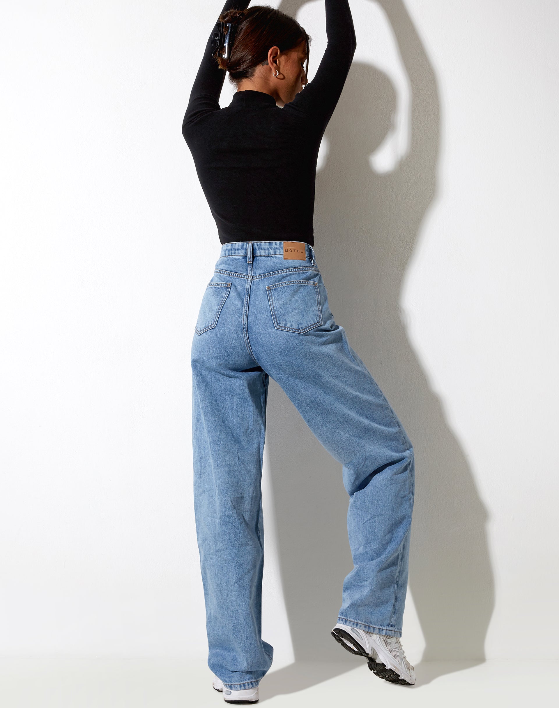 Image of Parallel Jeans in Tonal Light Wash Blue