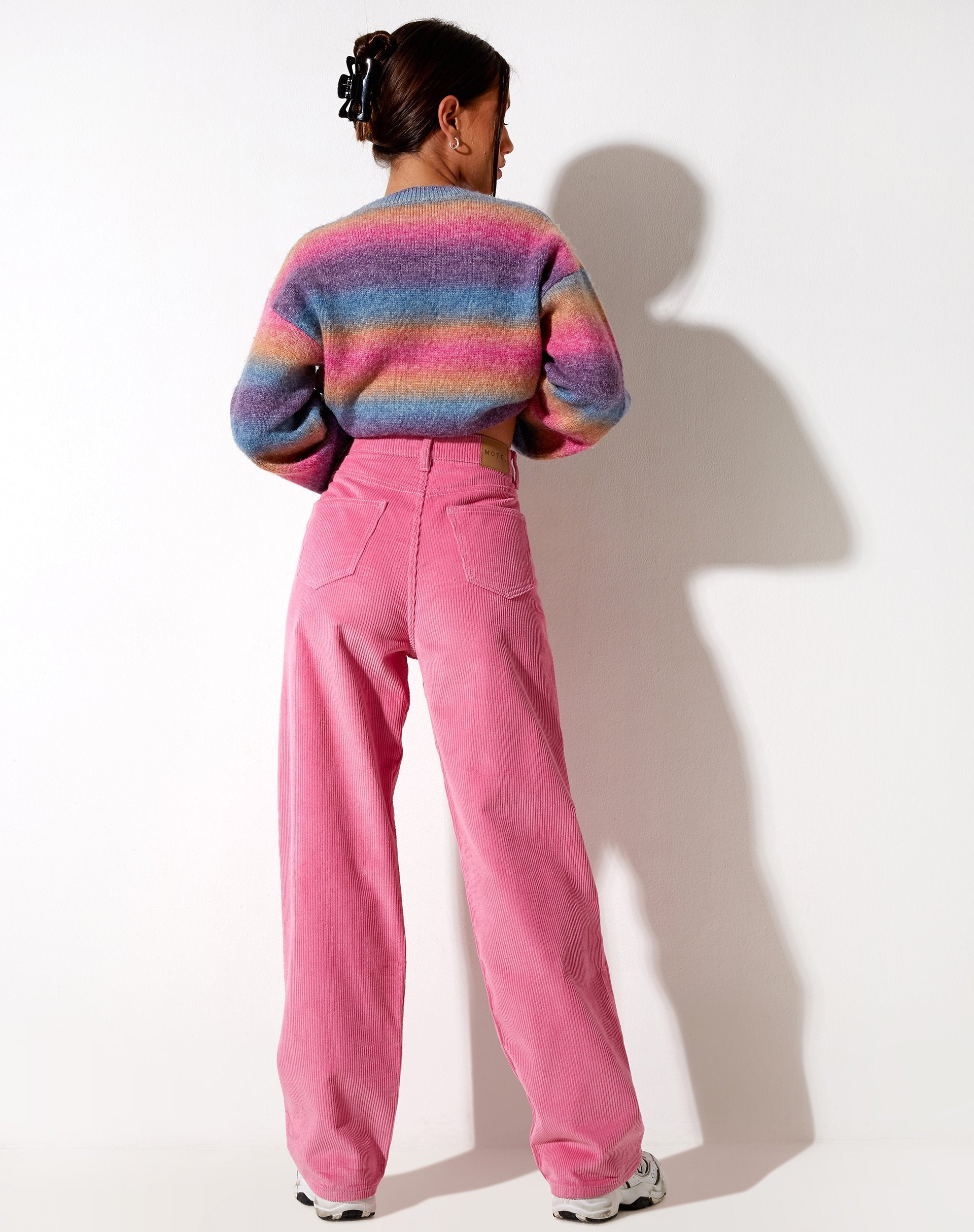 Image of Parallel Trouser in Cord Bubblegum Pink