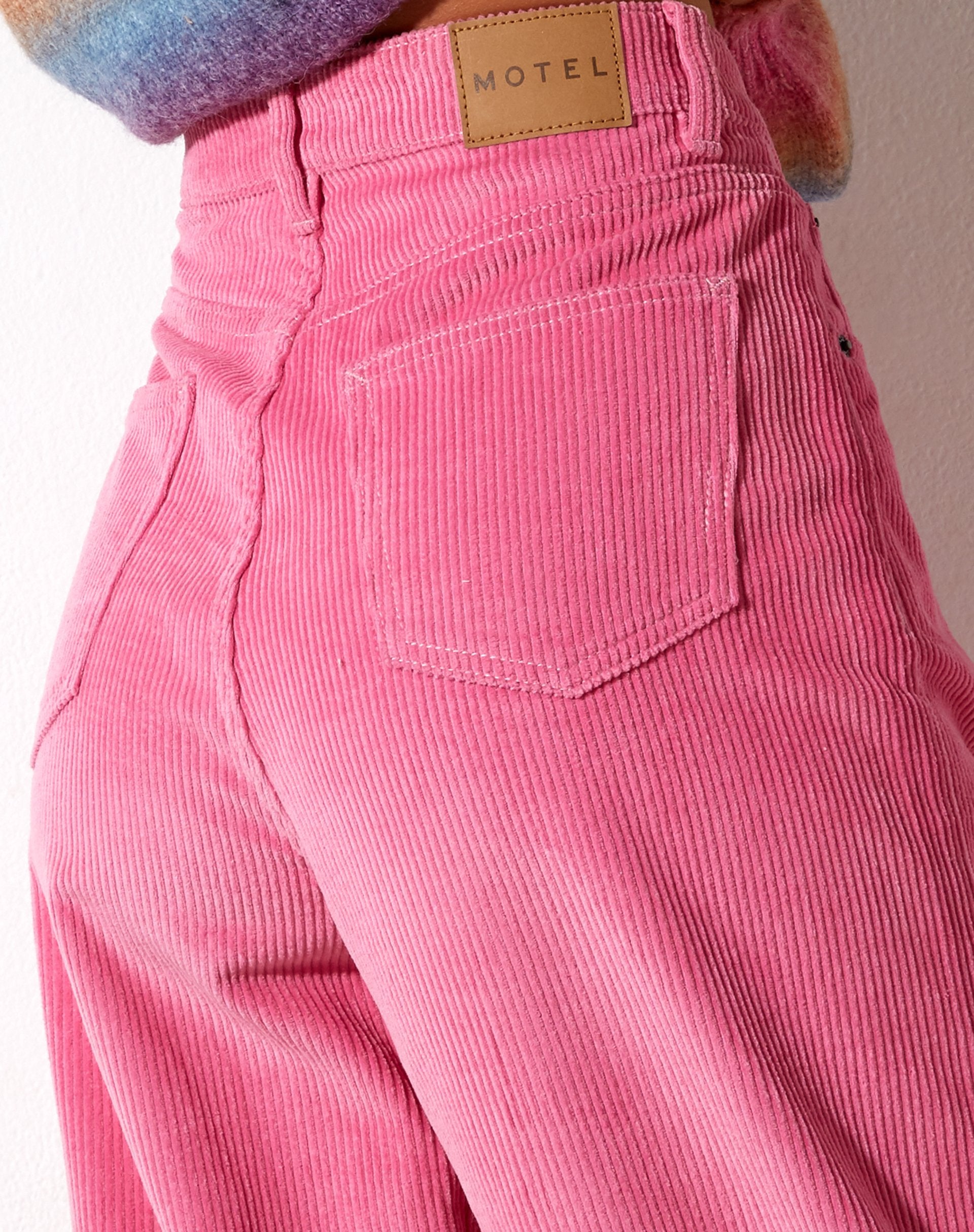 Image of Parallel Trouser in Cord Bubblegum Pink