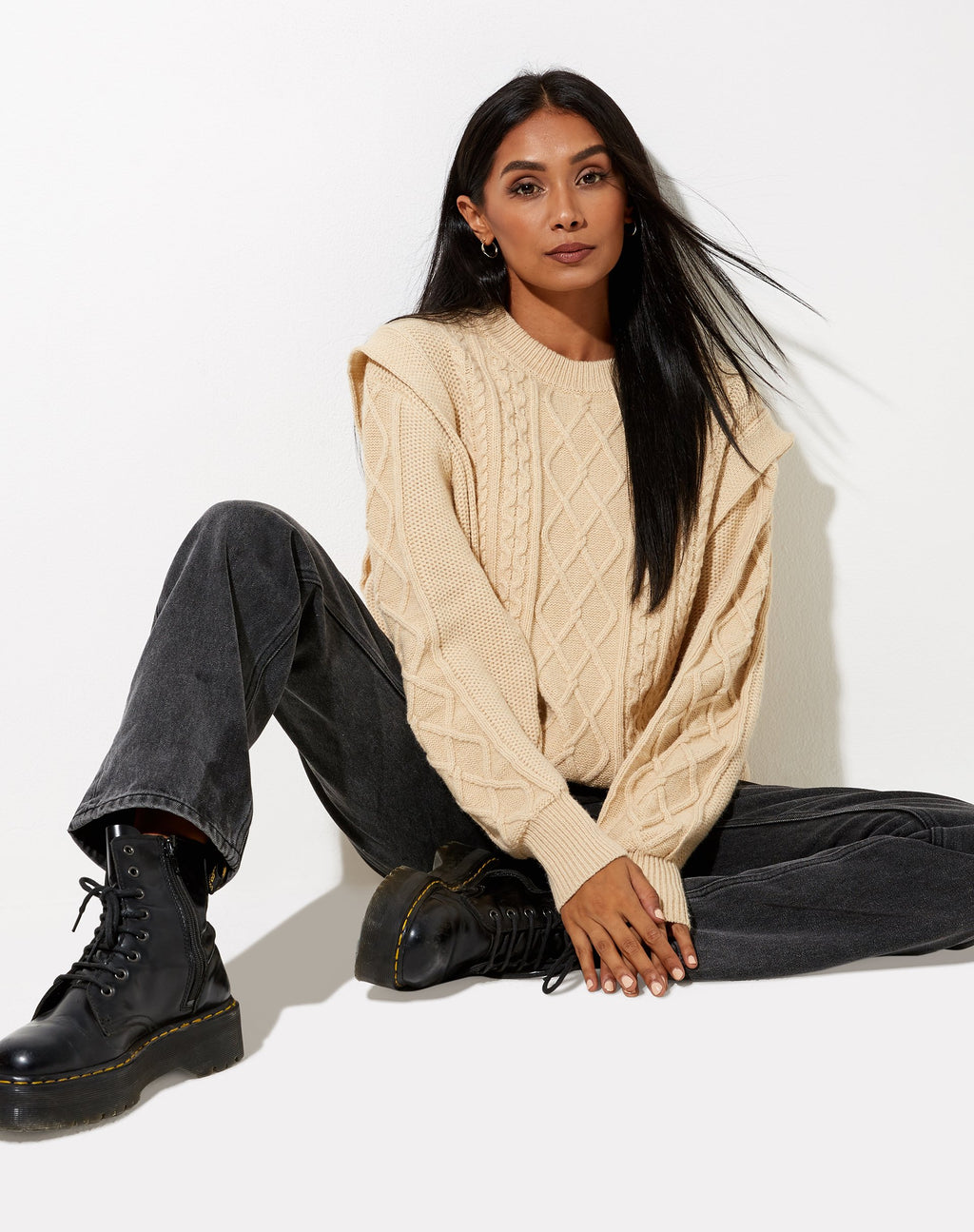Pull Parsha en beige naturel