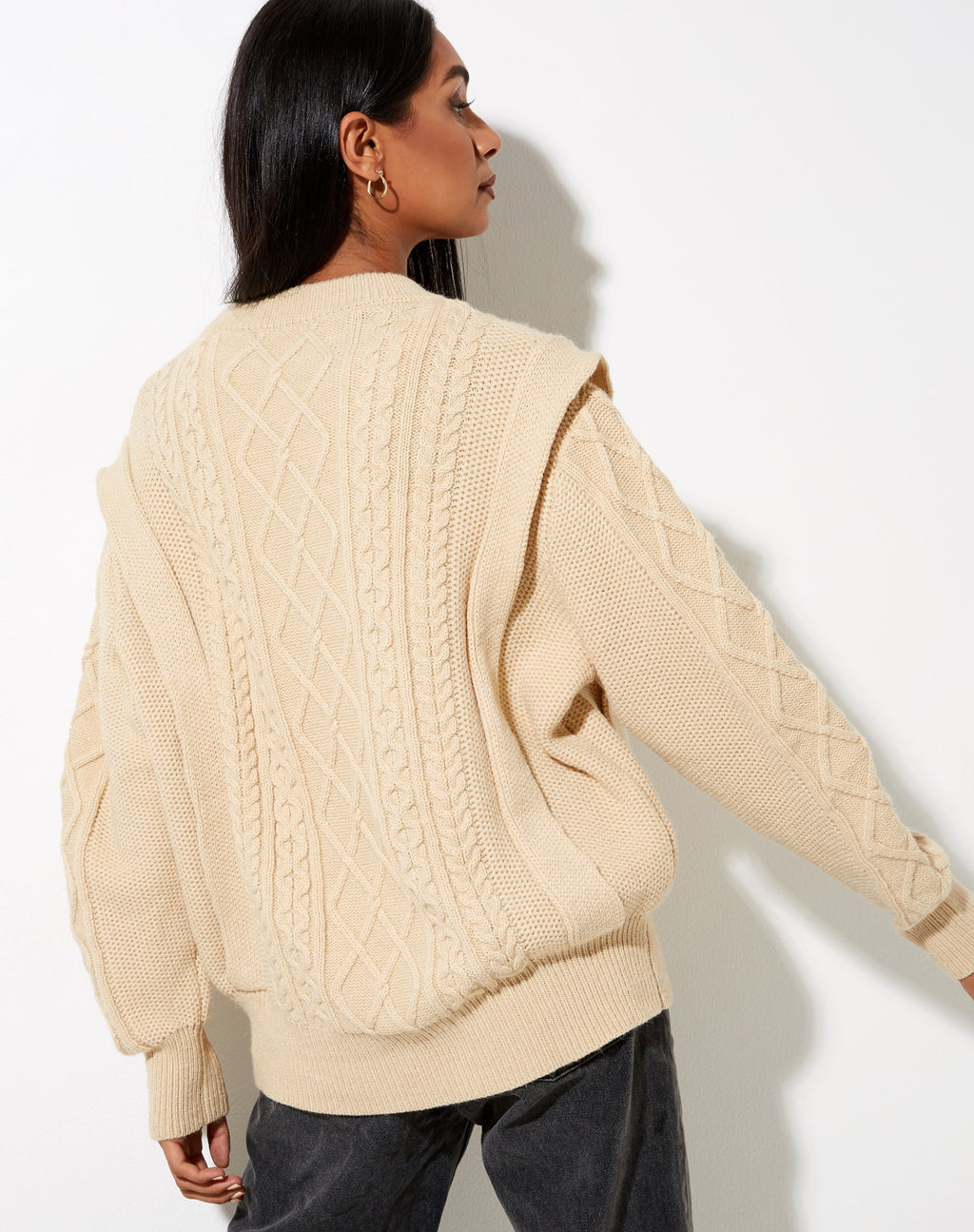 Pull Parsha en beige naturel