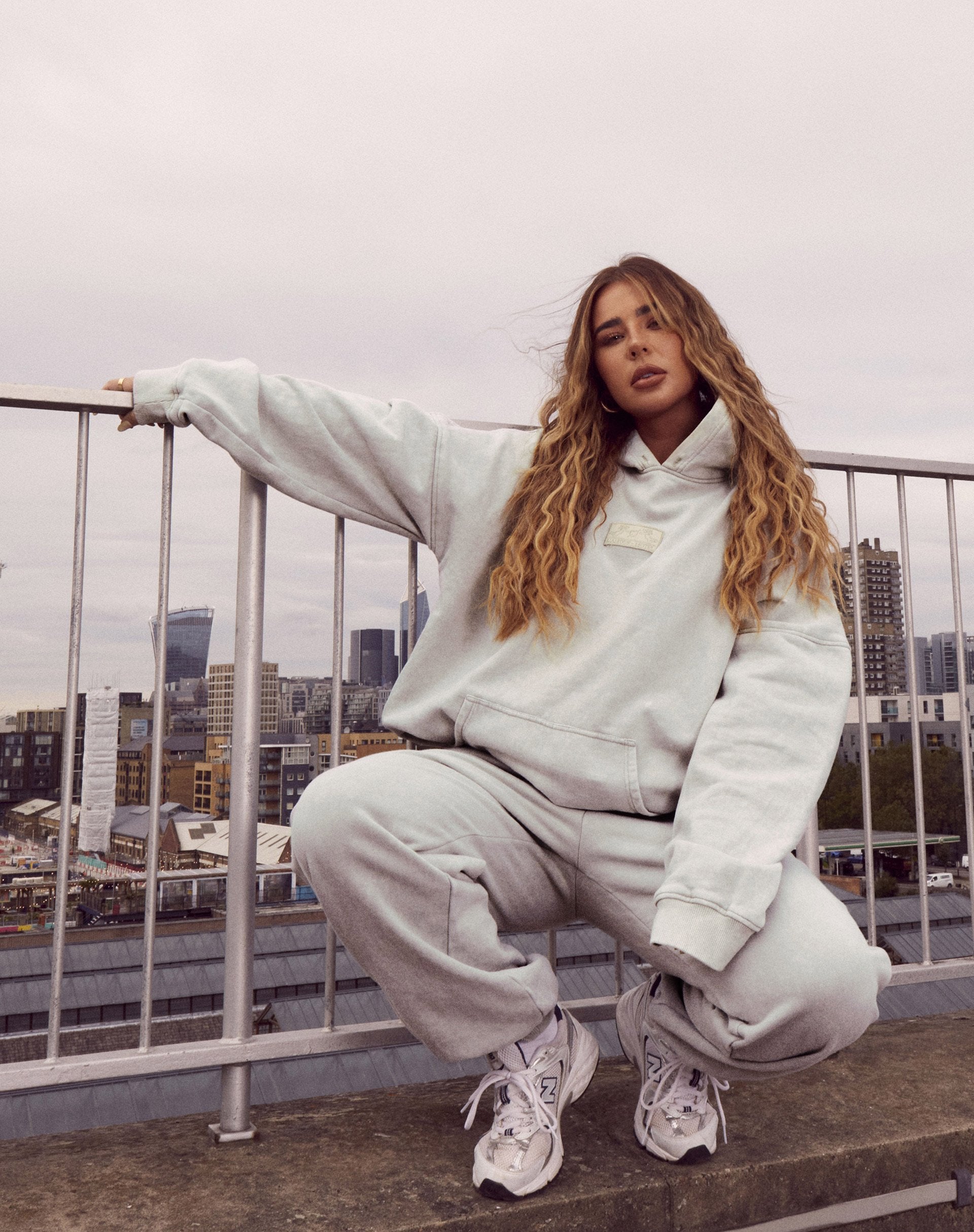 Image of Oversize Hoody in Ecru Cherub LAmour Label Embro