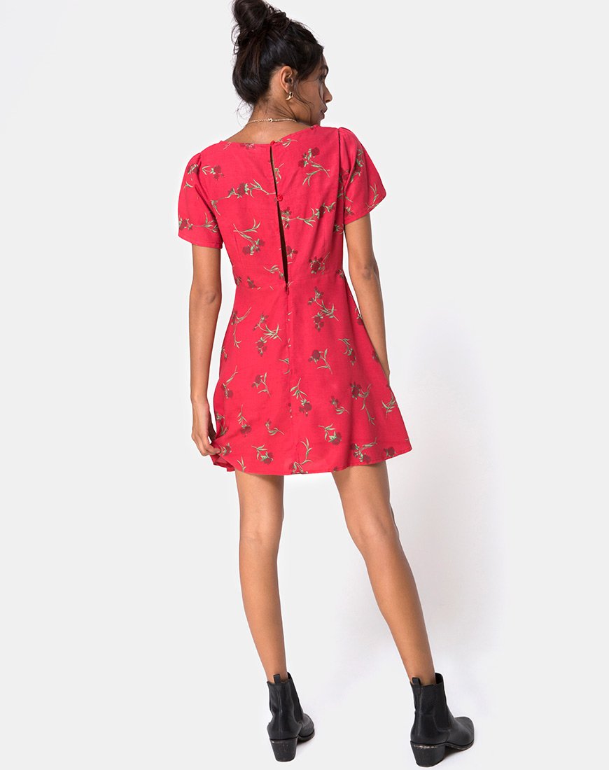 Image de Peky Tea Dress in Rouge Rose Pink