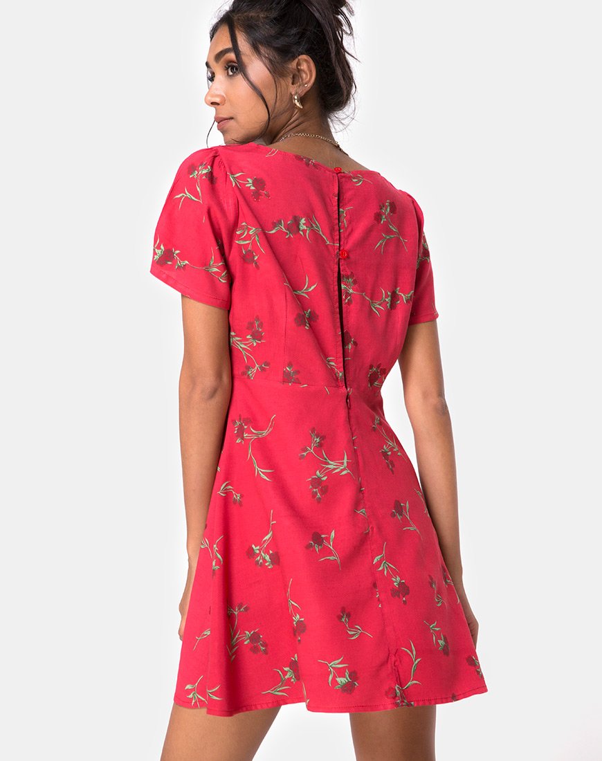 Image de Peky Tea Dress in Rouge Rose Pink
