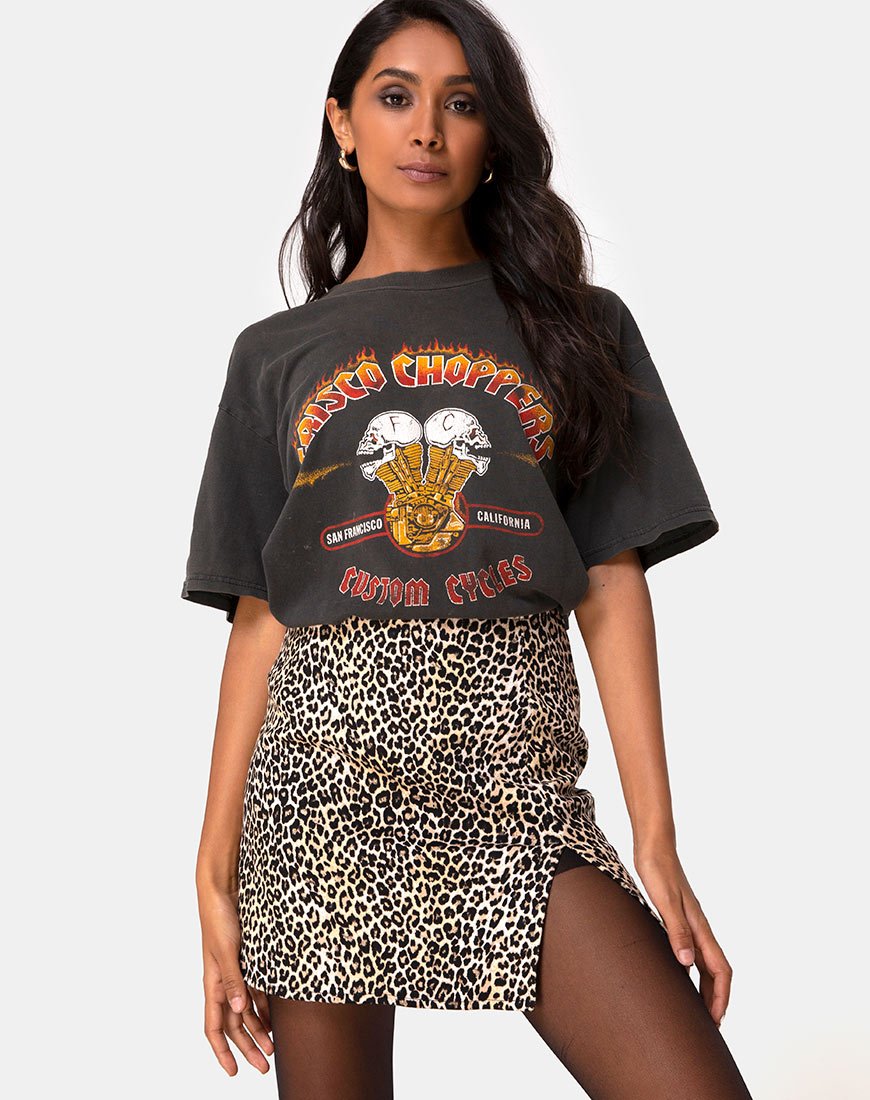 Minijupe Pelmet, Rar Leopard Brown