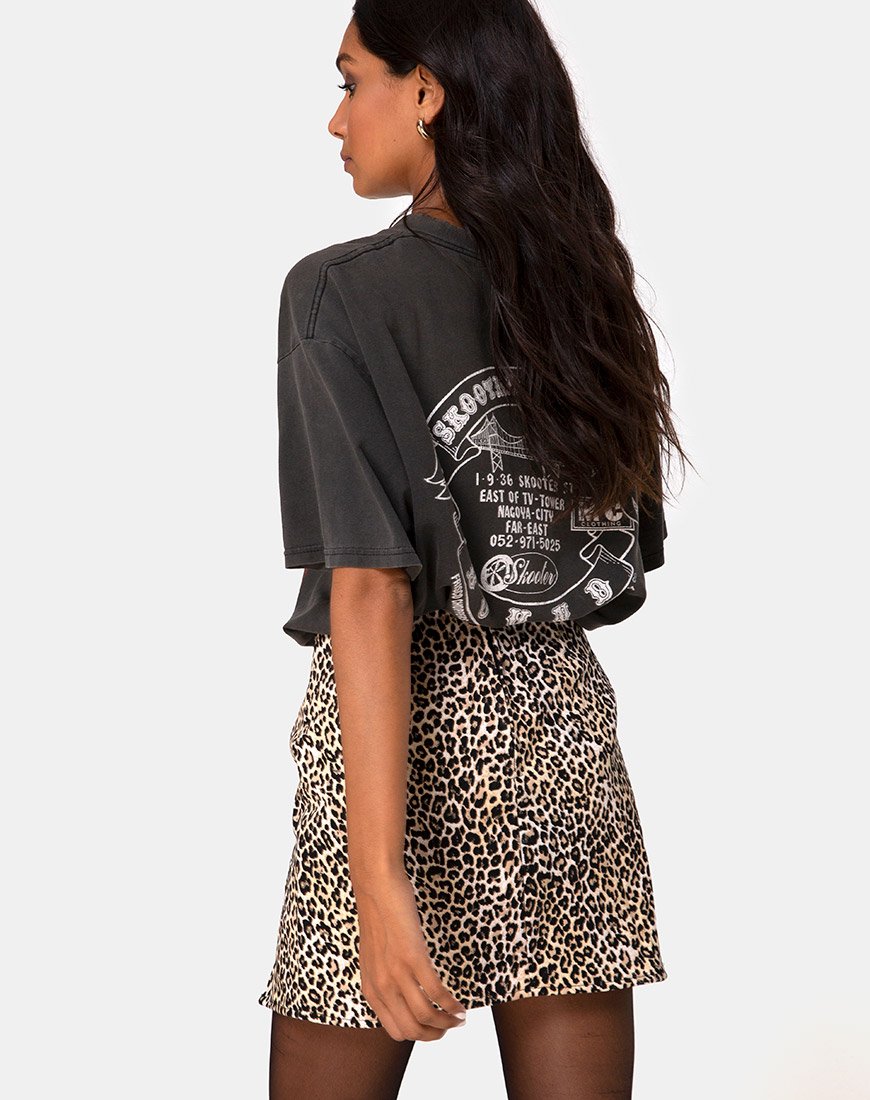 Minijupe Pelmet, Rar Leopard Brown
