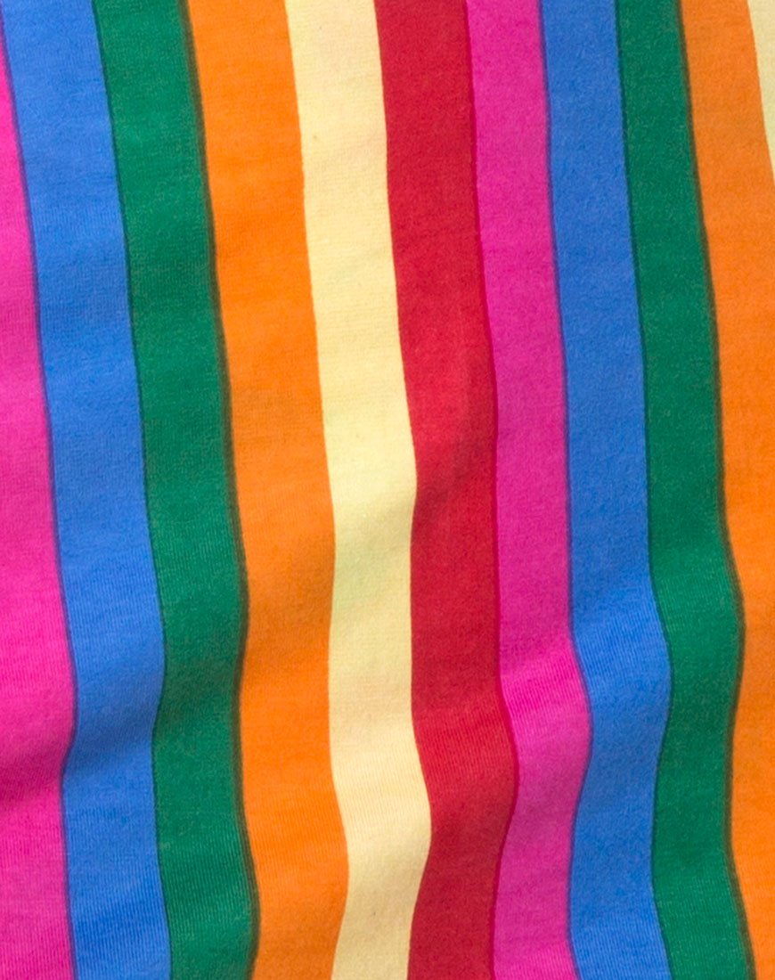Image de Monira Crop Top in Good Times Stripe X Princess Polly
