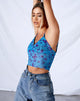 Image de Penika Cami Top in Mesh Butterfly Azure