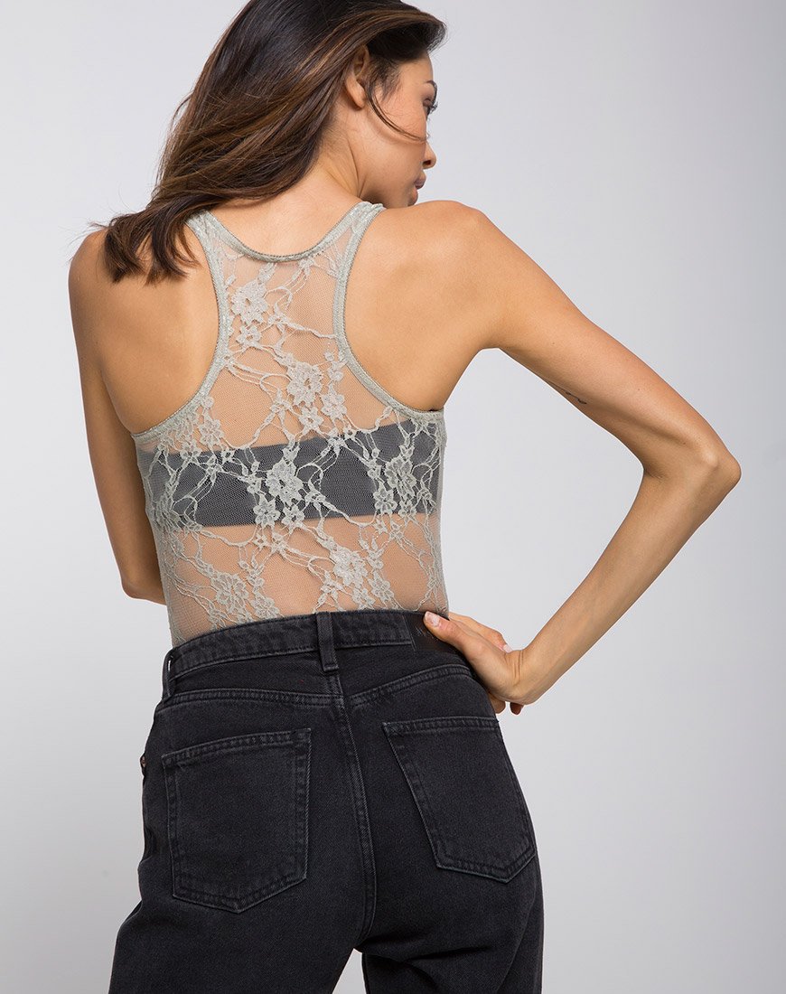 Image de Picot Bodice in Daisy Lace Pistachio