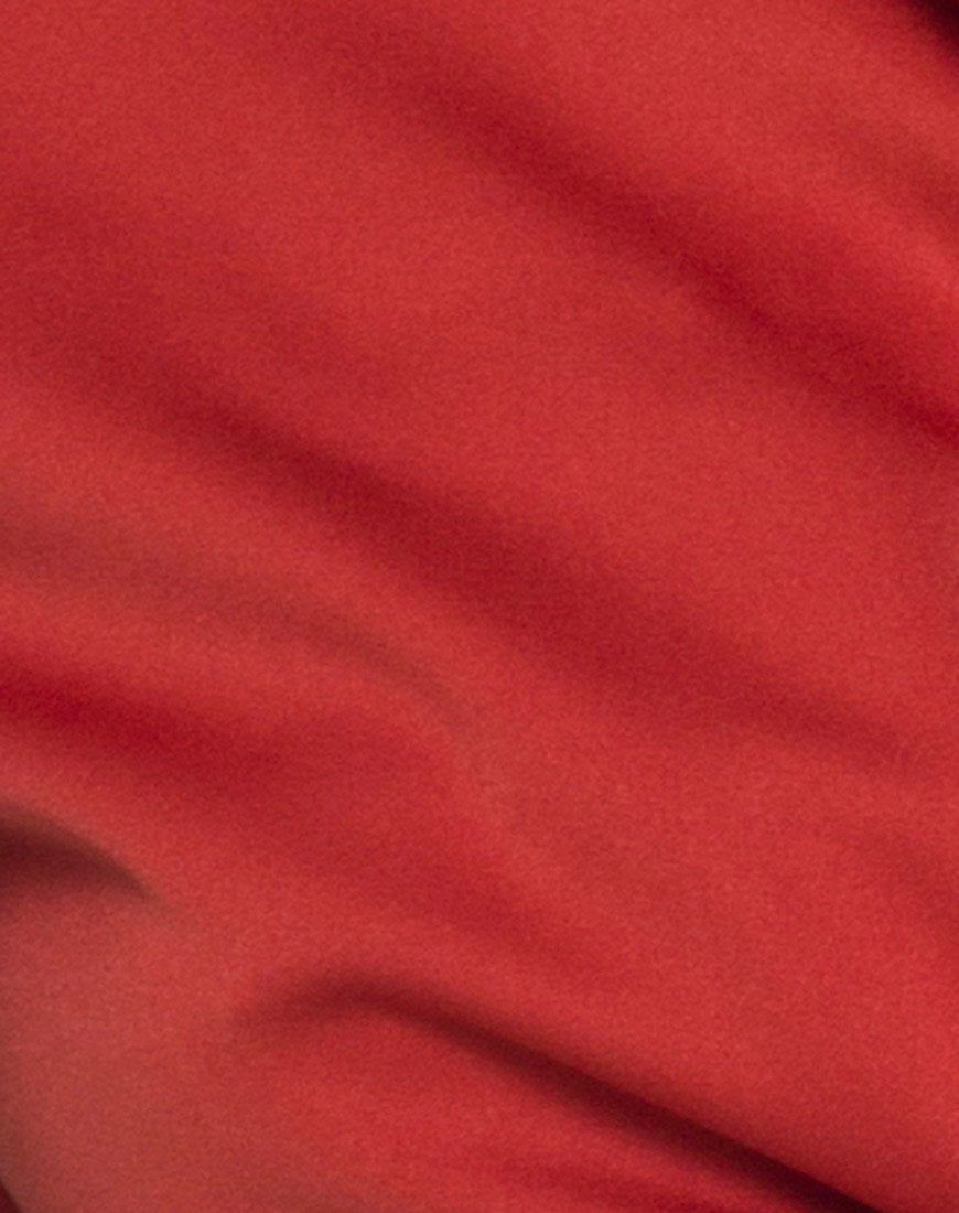 Image de la blouse Pilar en satin rouille
