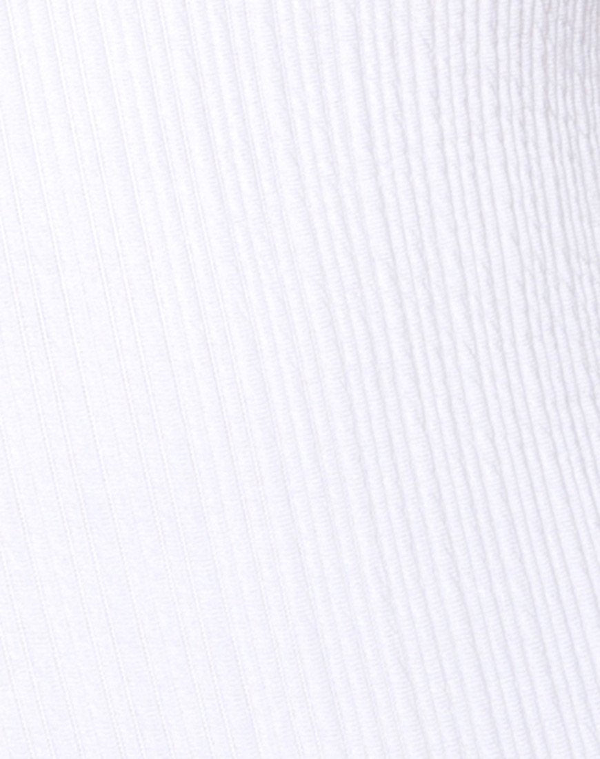 Image de Pina Bodice in Multi Rib Ivory