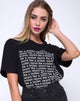 Image de OVERSIZE BASIC TEE CTN JERSEY 40S BLACKLIKE A BR (Z012733 BLACKLIKE A BRKN RCORDFRON)
