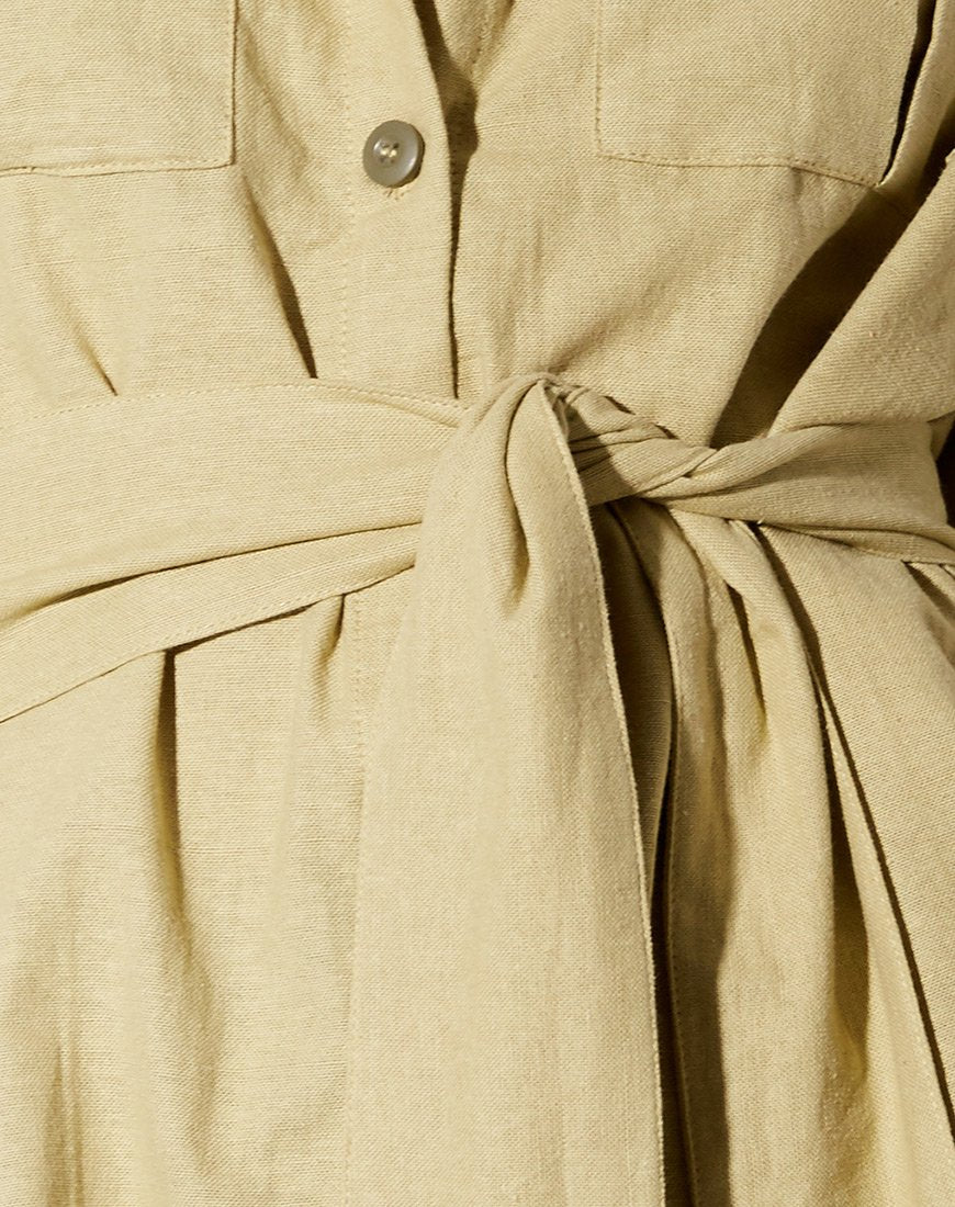 Image de la chemise Prami en vert foncé
