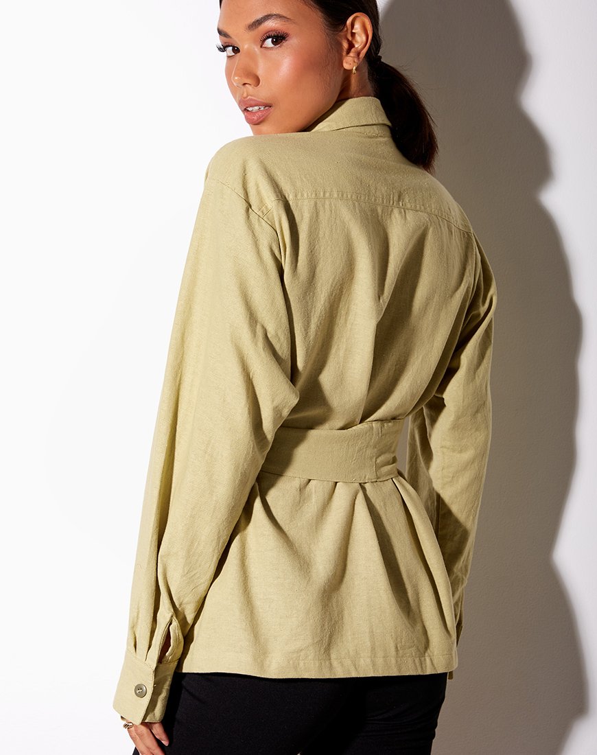 Chemise Prami, vert foncé
