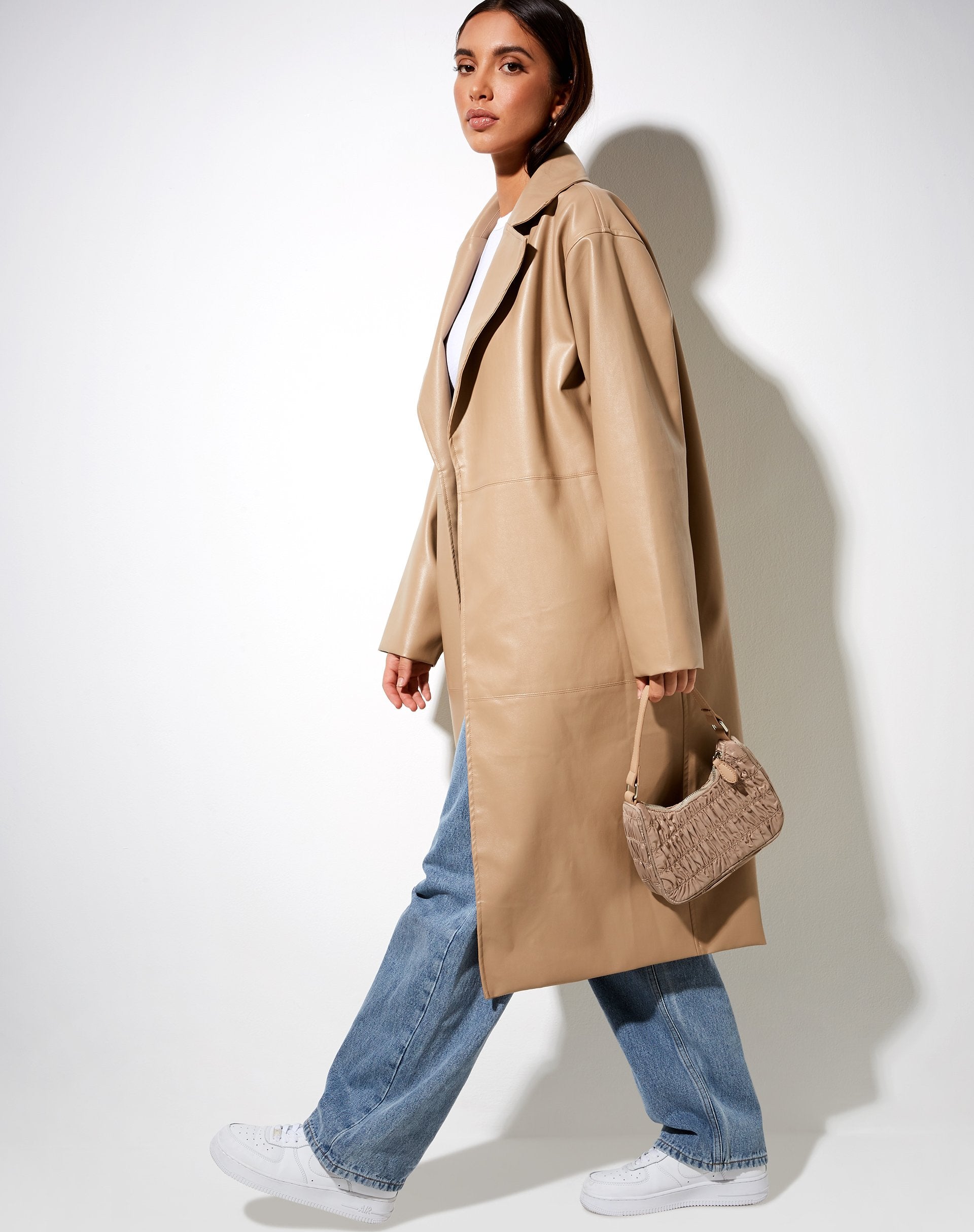 Image de Duster Coat en PU Tan