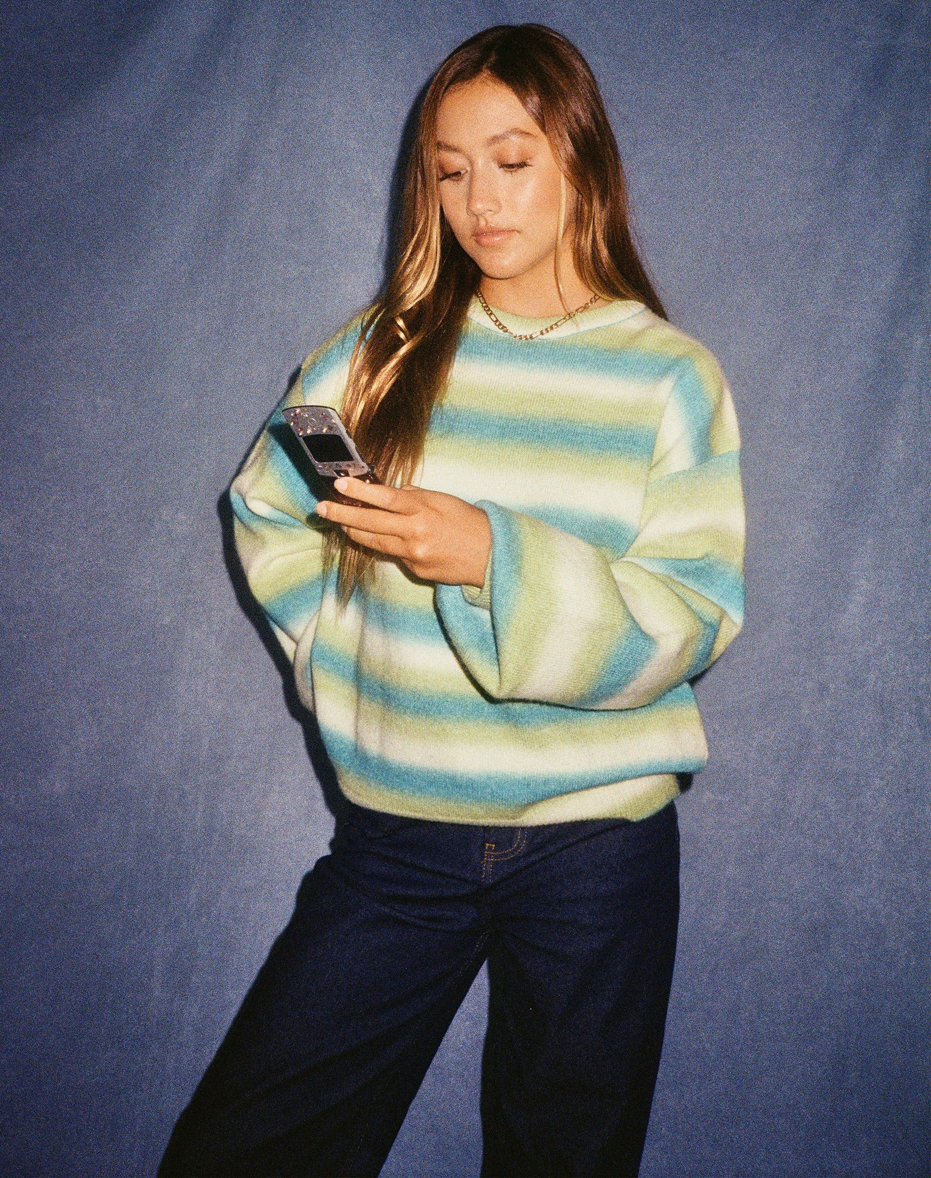 Image de Ammaria Jumper in Blue Mix Stripe