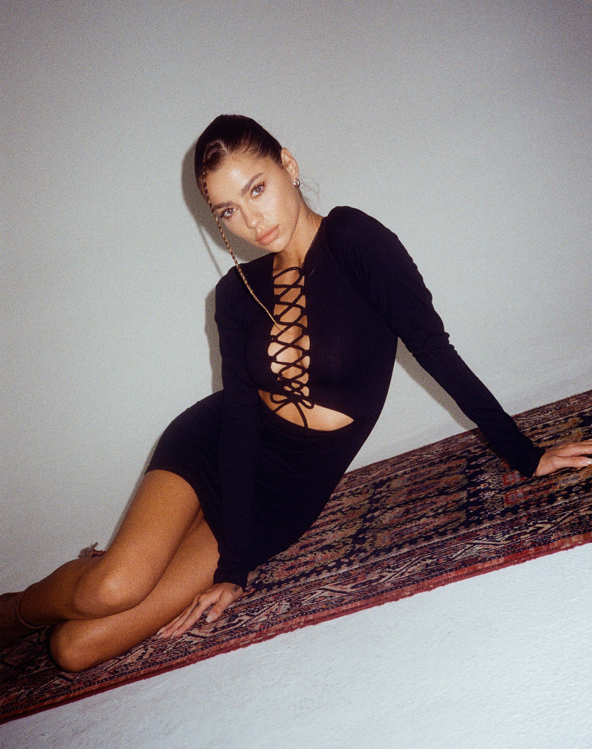 Image de Modita Mini Robe en Lycra Noir