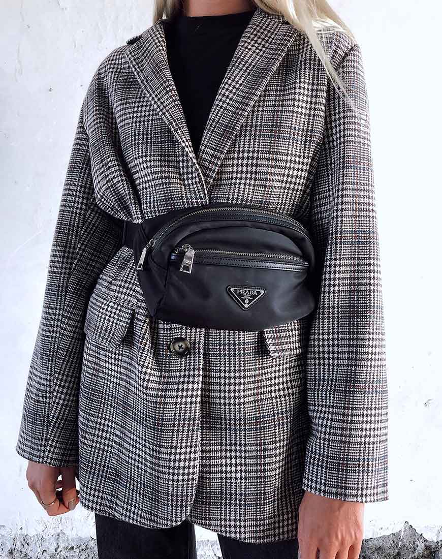 Image de Saken Blazer à carreaux gris