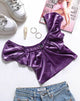 Image de Glaty Top en velours lilas