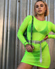 Image of Wyatt Bodycon Dress in Fluro Yellow