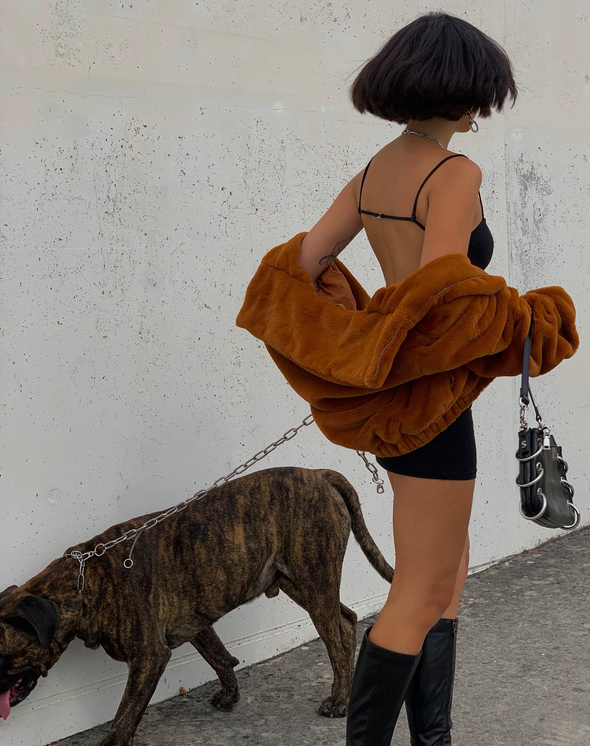 Image de MOTEL X IRIS Veste Atsa en marron