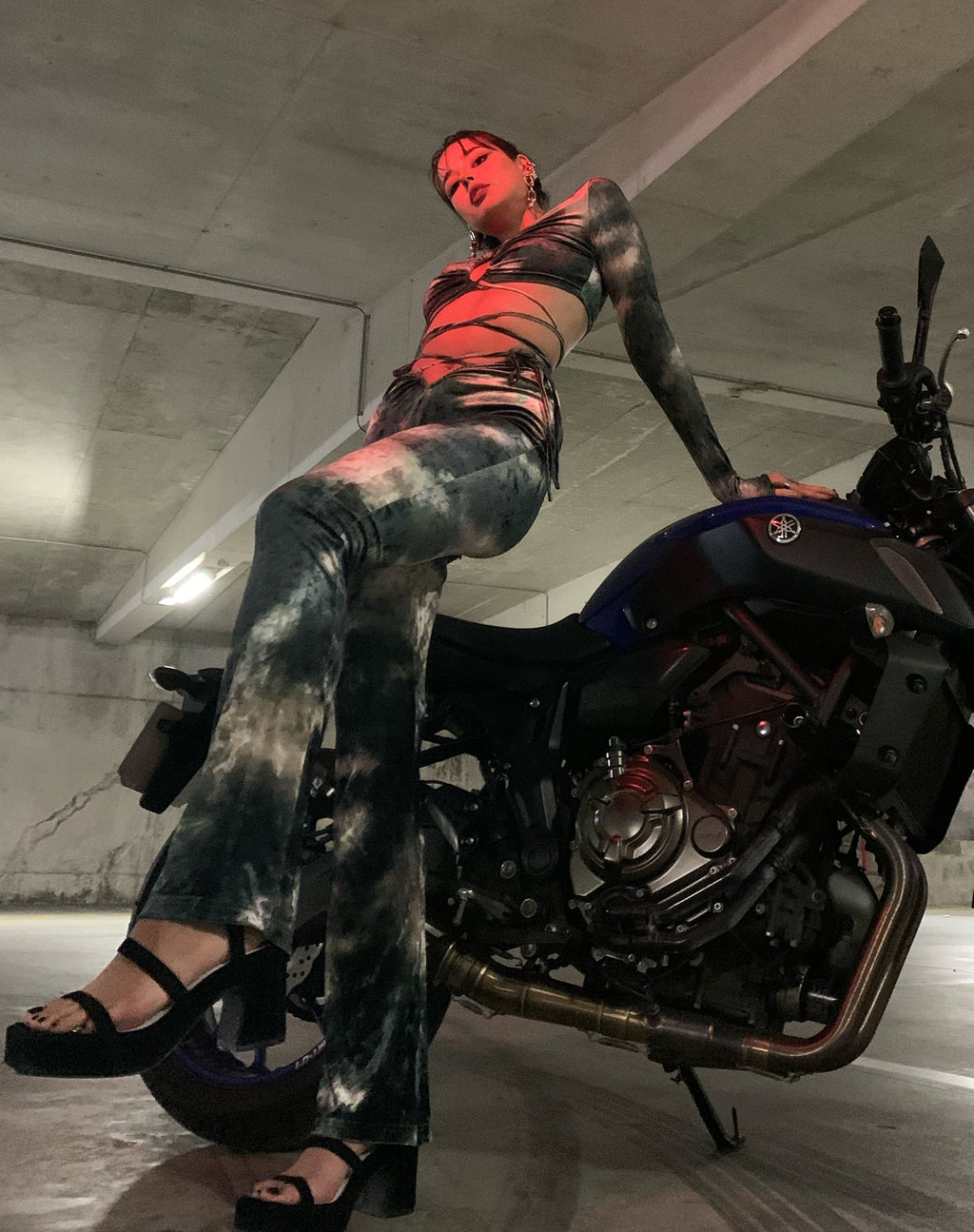 Sarita Trouser in Abstract Camo