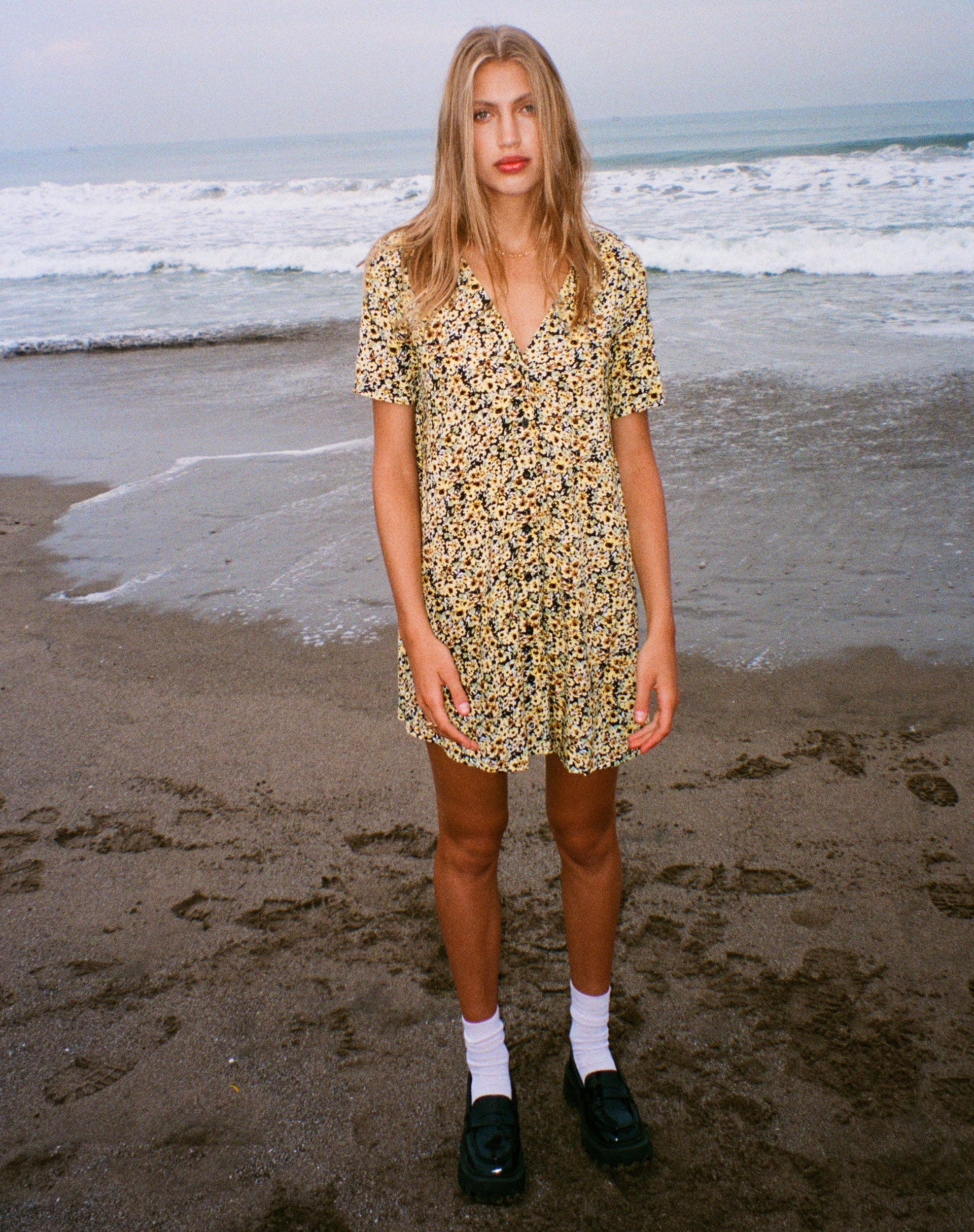 image de Crosena Dress in Spring Ditsy Yellow