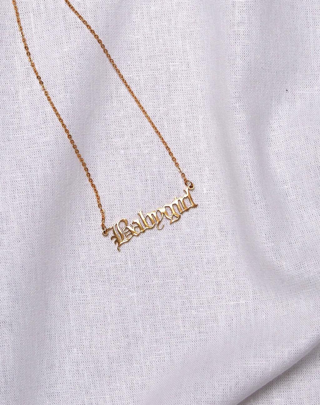 Collier en or "Baby Girl