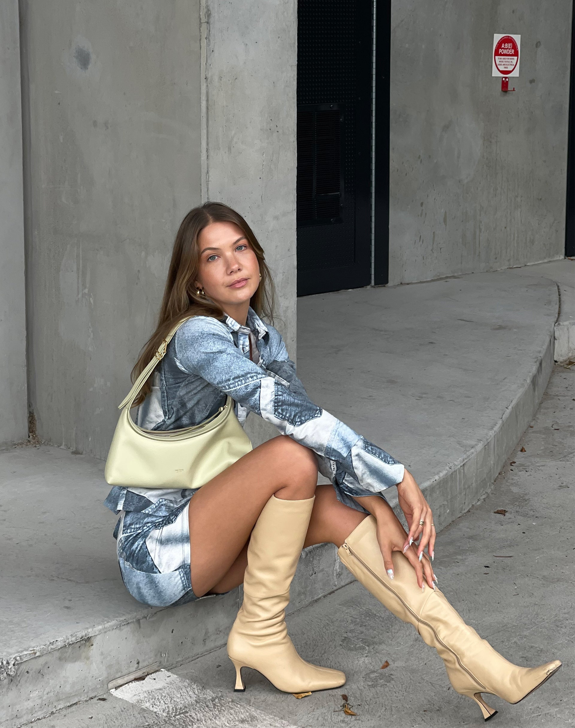 image de MOTEL X JACQUIE Phole Top in Denim Pocket