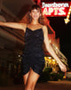 Image of Panthus Slip Dress in Navy Satin Rose