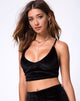 Image de Angel Crop Top in Velvet Black