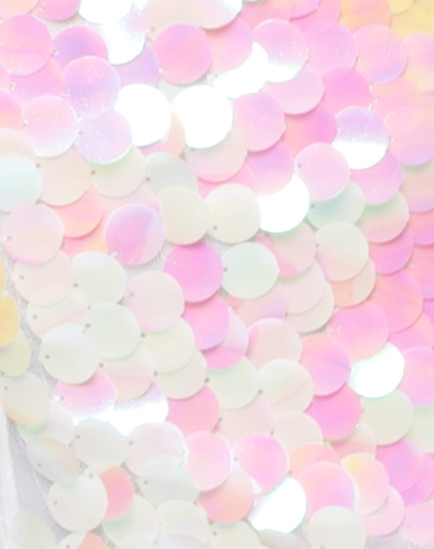 Image of Quartz Top in Fishcale Disc Sequin Oyster Shell