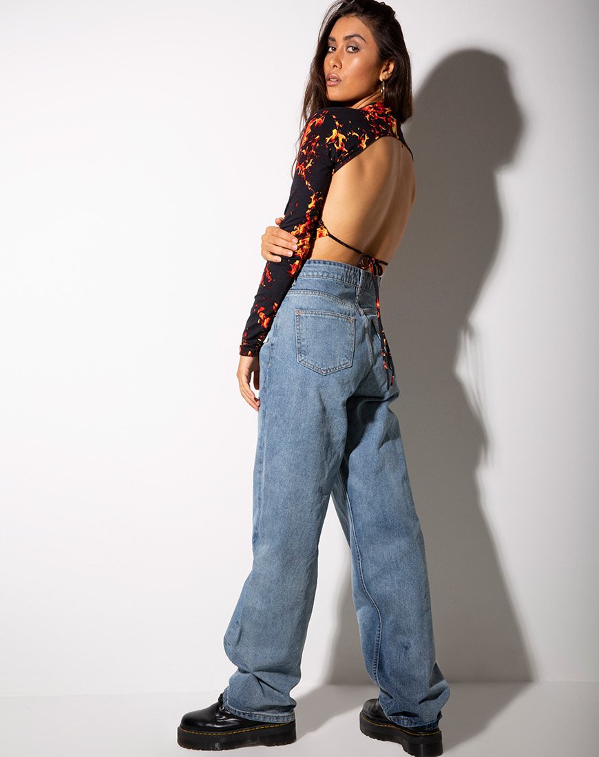 Image de Quelia Crop Top in Fire