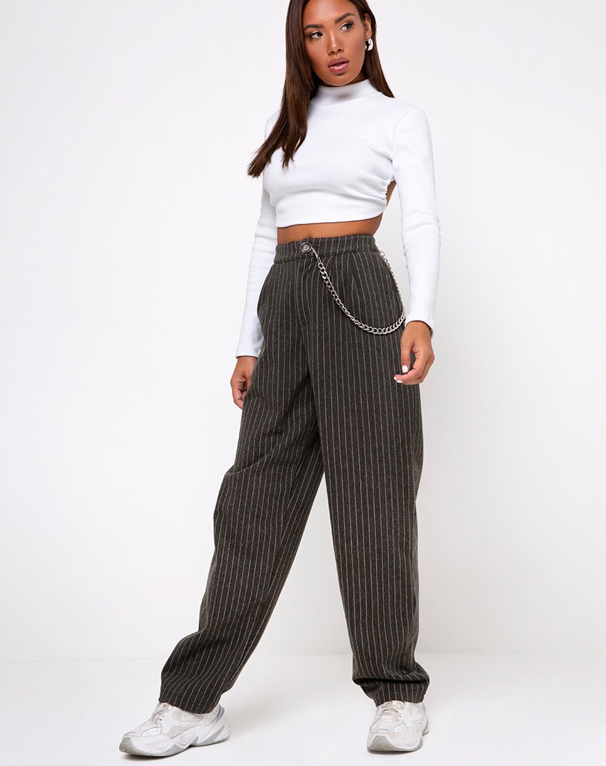 Image de Quelia Crop Top in Rib White