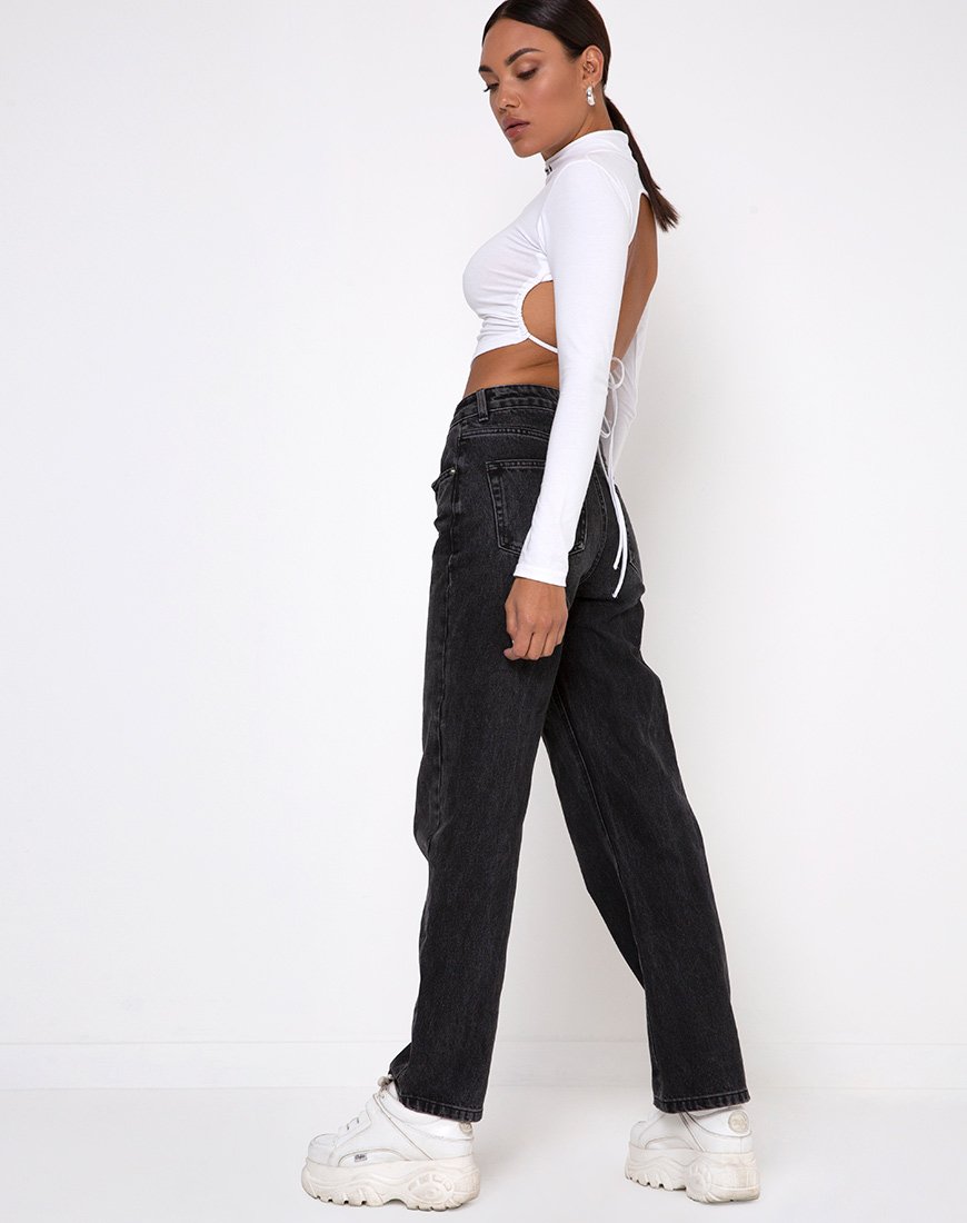 Image de Quelia Crop Top in White Saint Embro