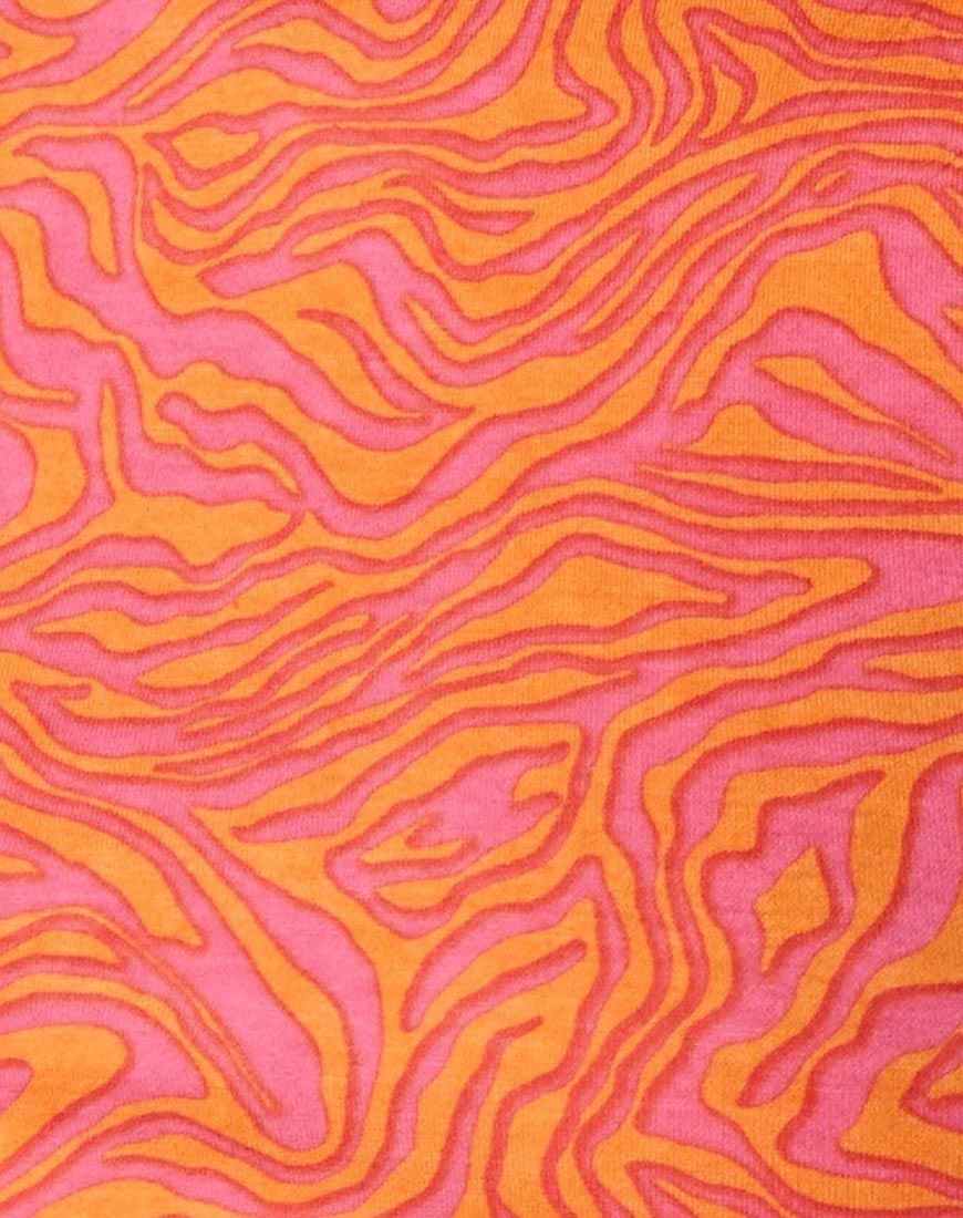 Image de Hot Pant in Trippy Waves Tangerine and Pink