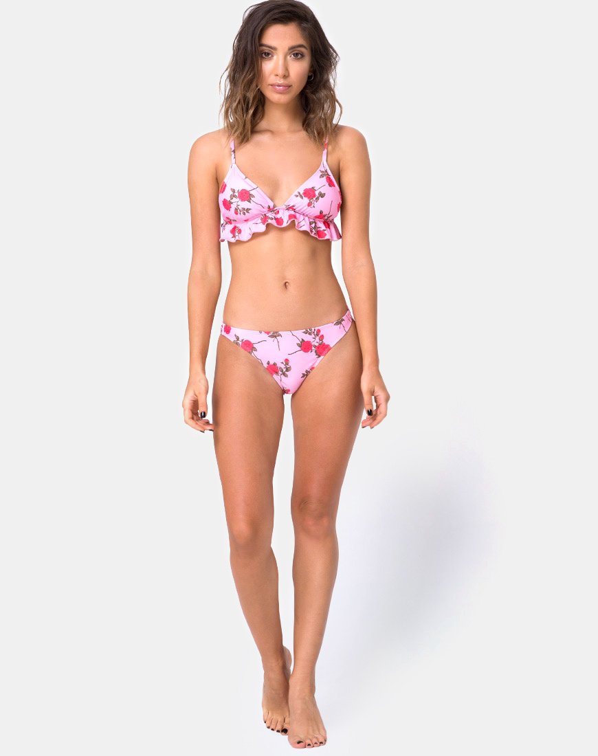 Bikini bas Quella, rose bonbon