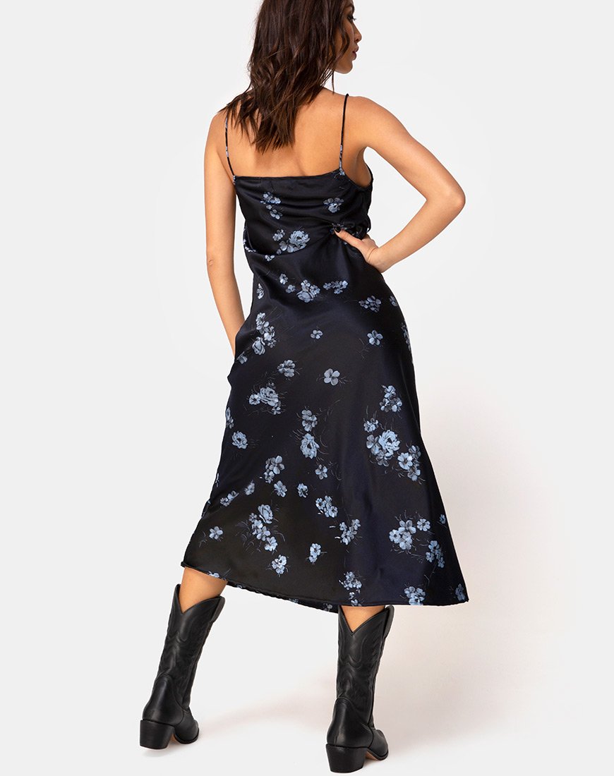 Image de Quinty Dress in Black Mono Flower