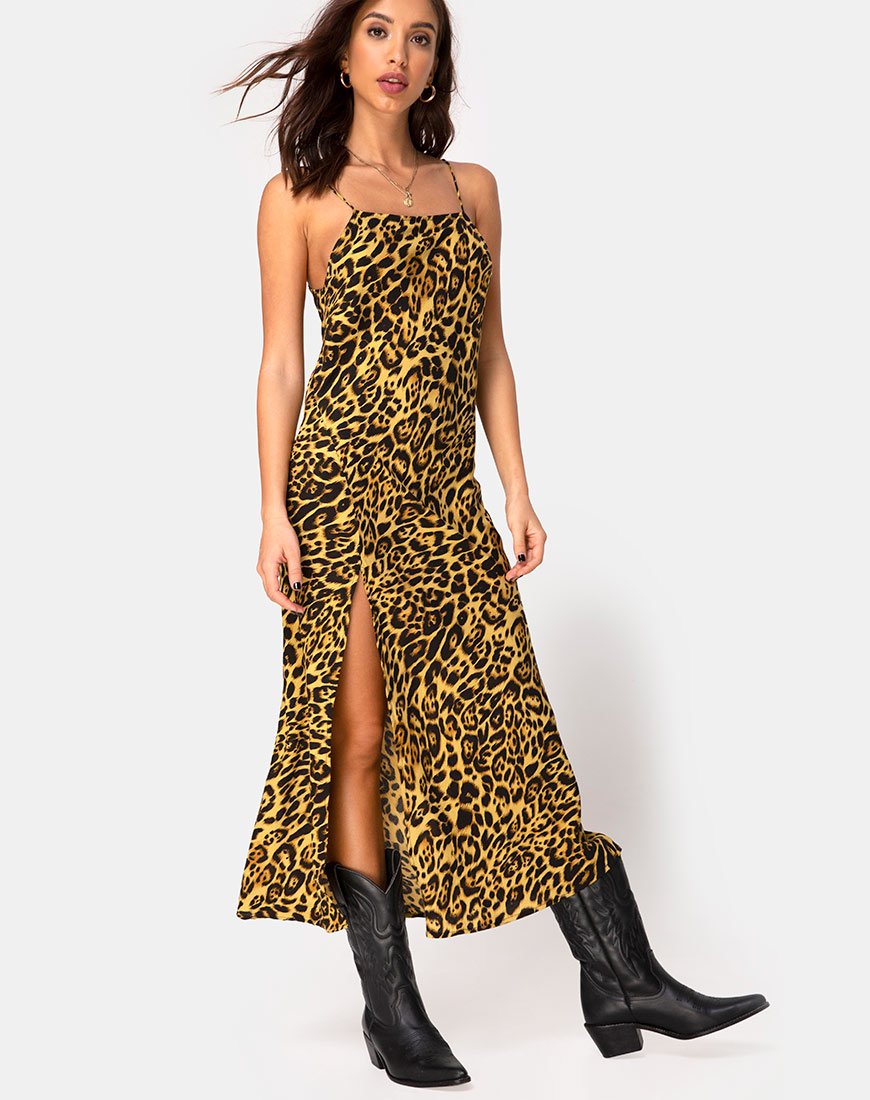 Image de la robe Quinty en léopard
