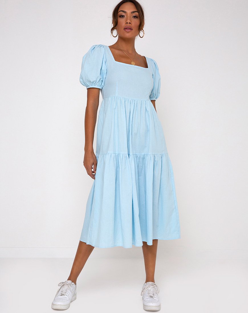 Image de Rachel Midi Dress in Sky Blue