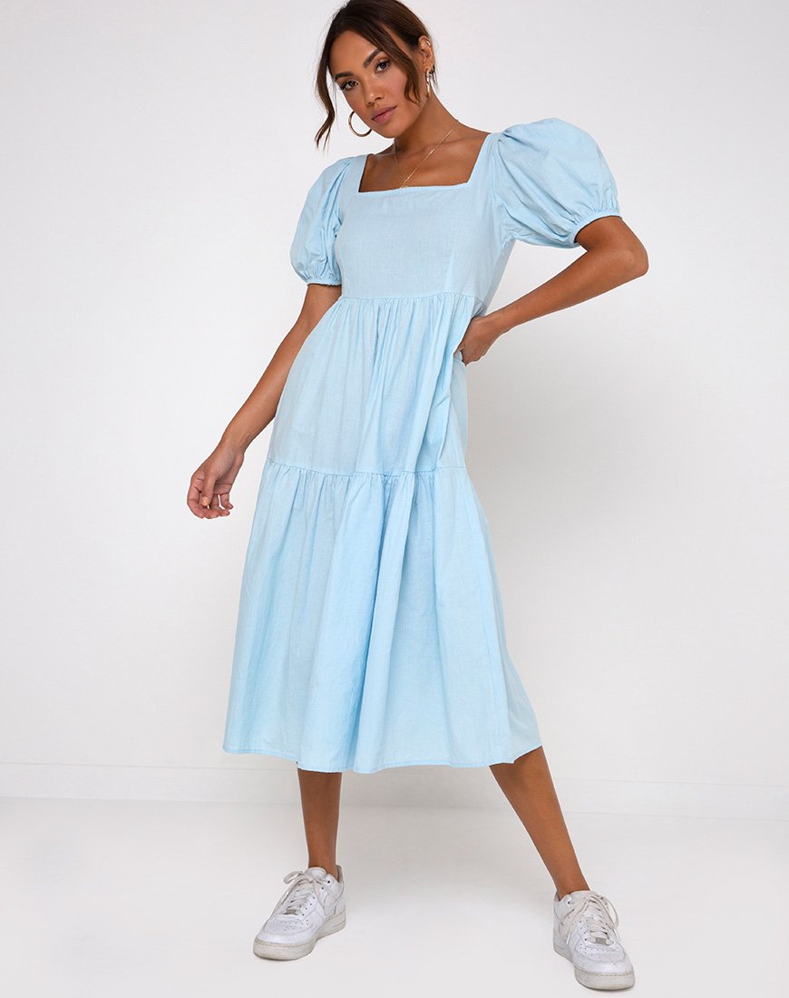 Image de Rachel Midi Dress in Sky Blue