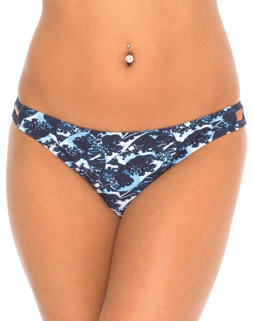 Bas de bikini Rae, marine Wave Ground