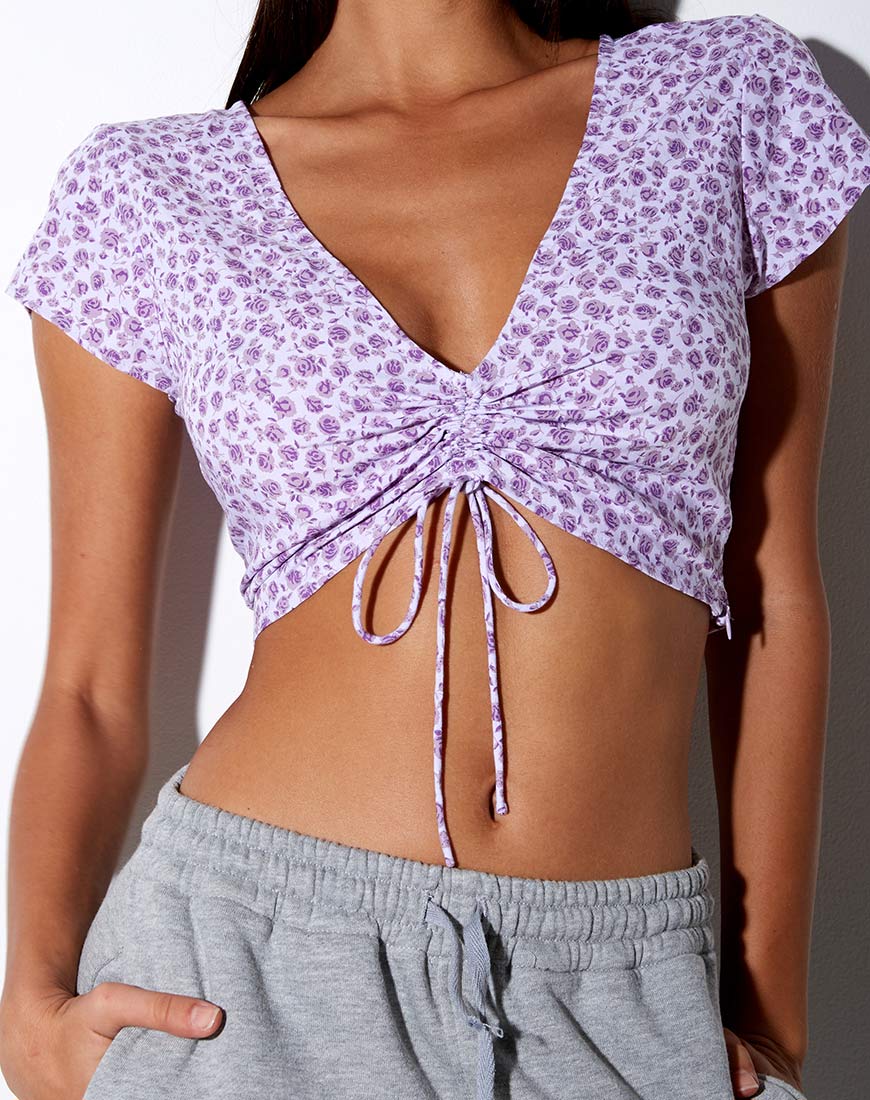 Image de Raeto Top in Ditsy Rose Lilac