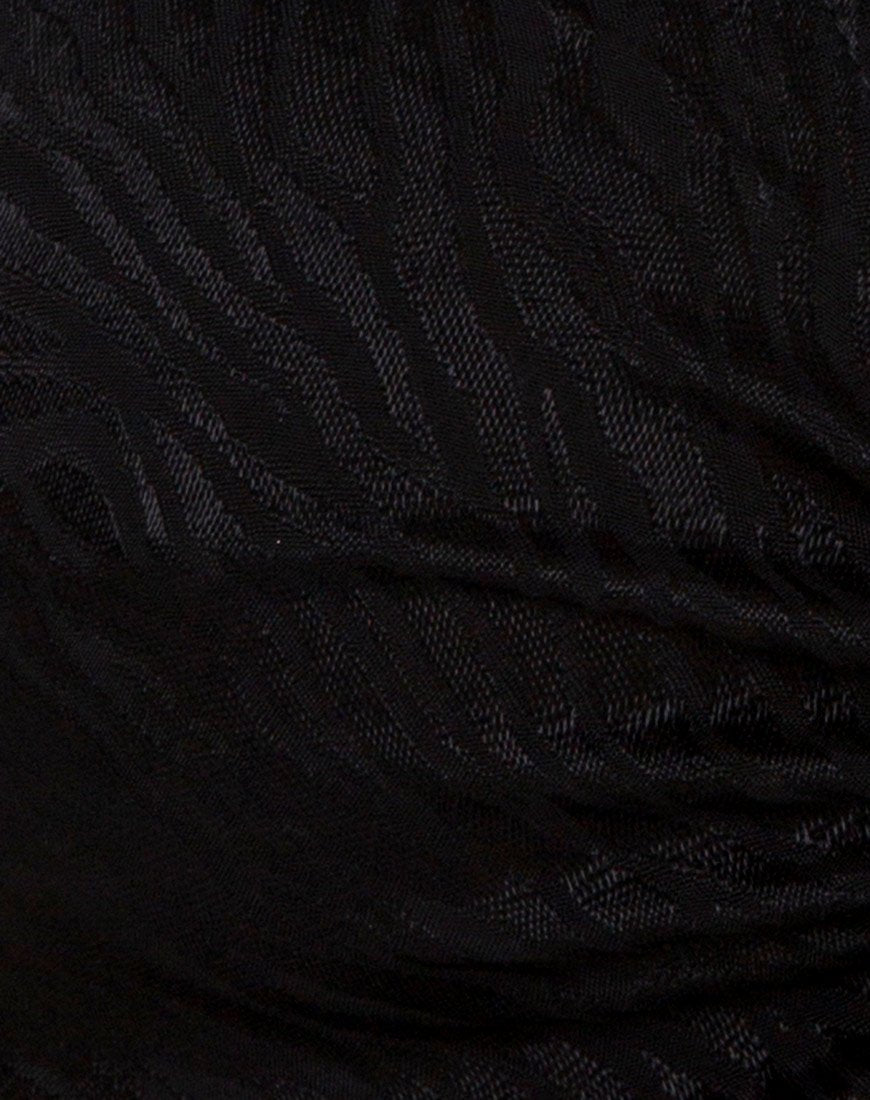 Image de Raemzi Crop Top in Satin Zebra Black