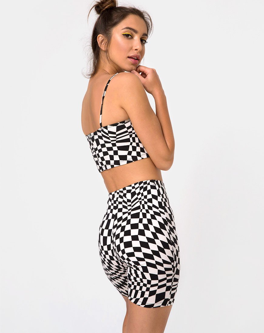 Bandeau Ramo en drapeau carré noir et blanc