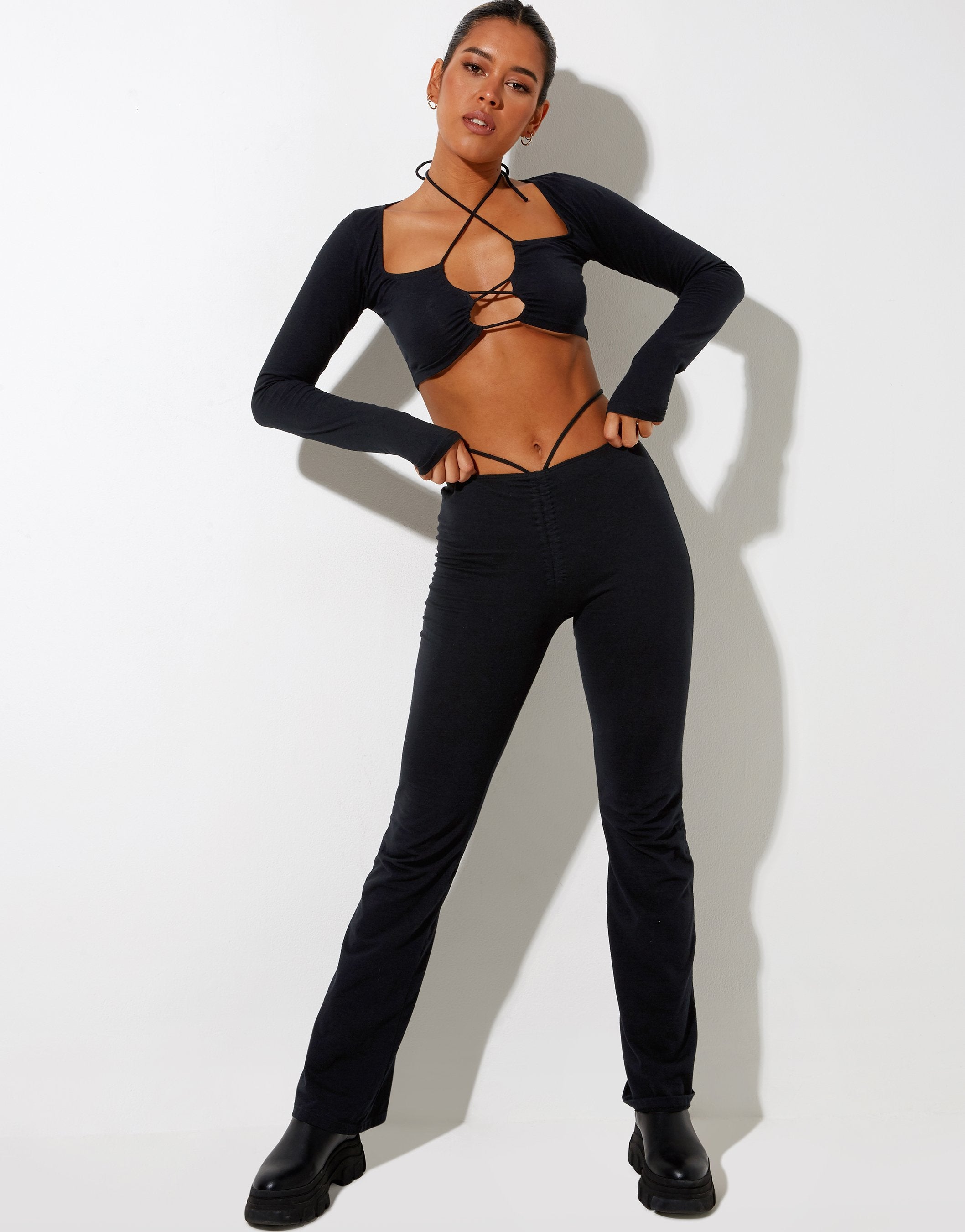 Image de Rana Crop Top in Black