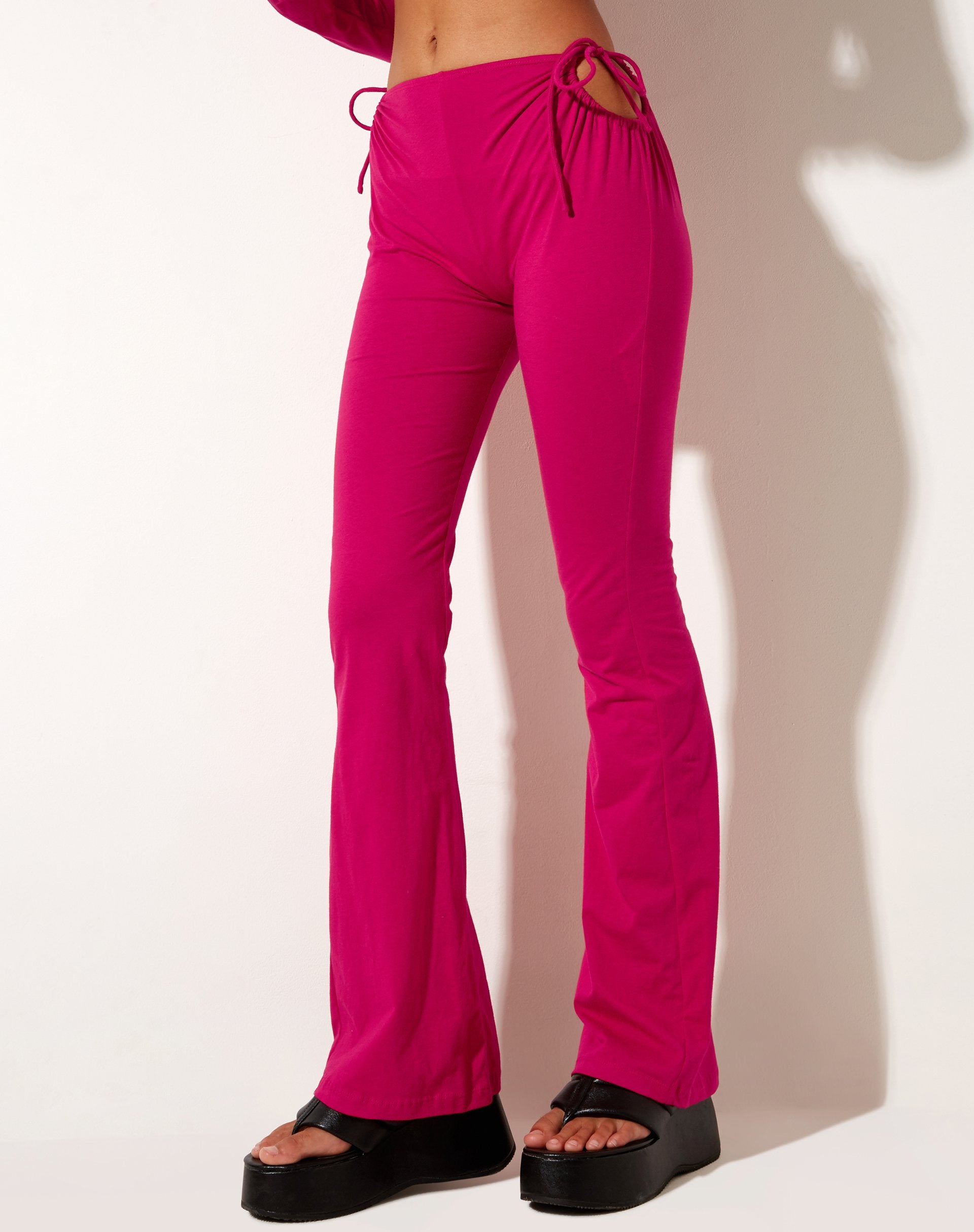 Image de Mileri Pantalon évasé en Lycra Fandango Pink